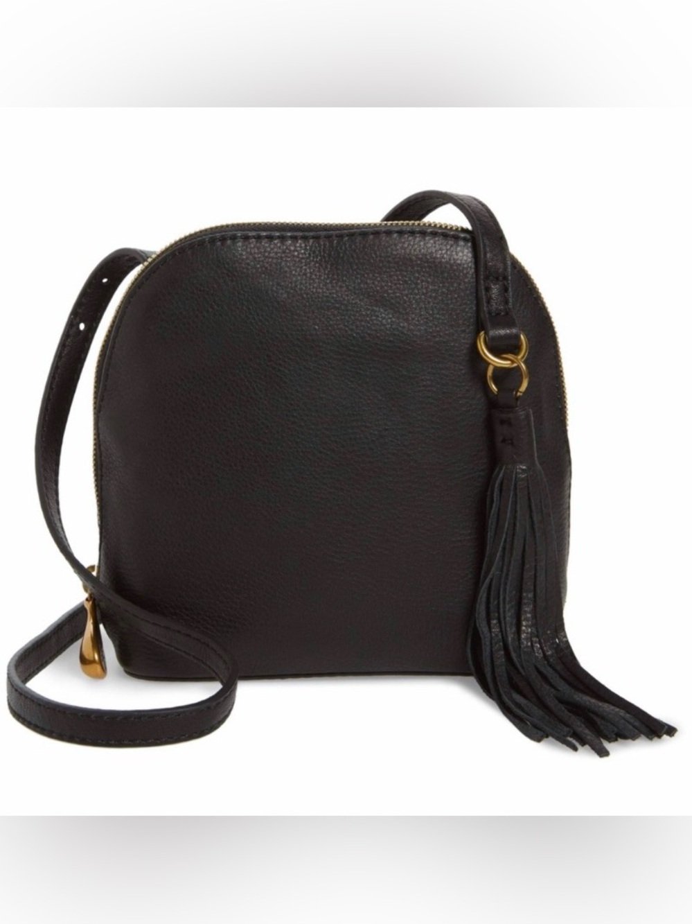 HOBO Nash Compact Leather Crossbody Bag Purse Black NWOT
